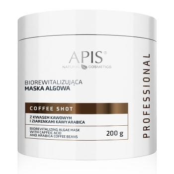 54045 COFFEE SHOT Biorewitalizująca maska algowa z kwasem kawowym i ziarenkami kawy Arabica / 200g