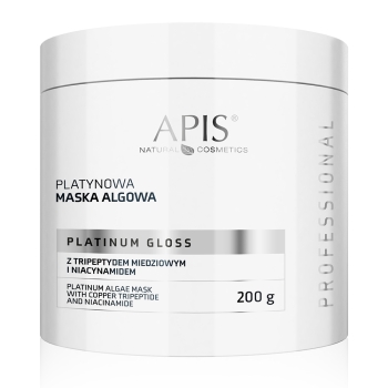 54055 PLATINUM GLOSS Platynowa maska algowa z tripeptydem miedziowym i niacynamidem / 200 g