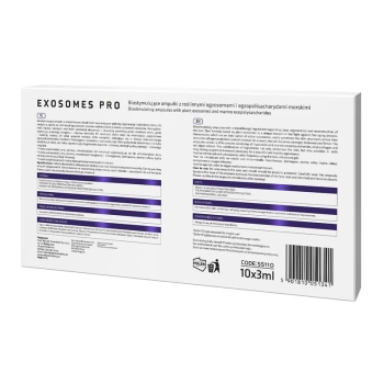 55110 EXOSOMES PRO Biostymulujące ampułki  z roślinnymi egzosomami / 10 szt x 3 ml
