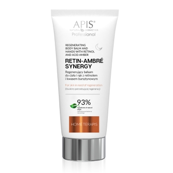 55235 RETIN-AMBRE SYNERGY Home terApis Regenerujący balsam do ciała i rąk z retinolem i kwasem bursztynowym na noc / 200ml
