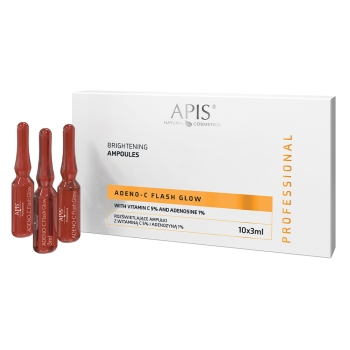 55260 ADENO-C Flash Glow Rozświetlające ampułki do twarzy z witaminą C i adenozyną / 10x3ml